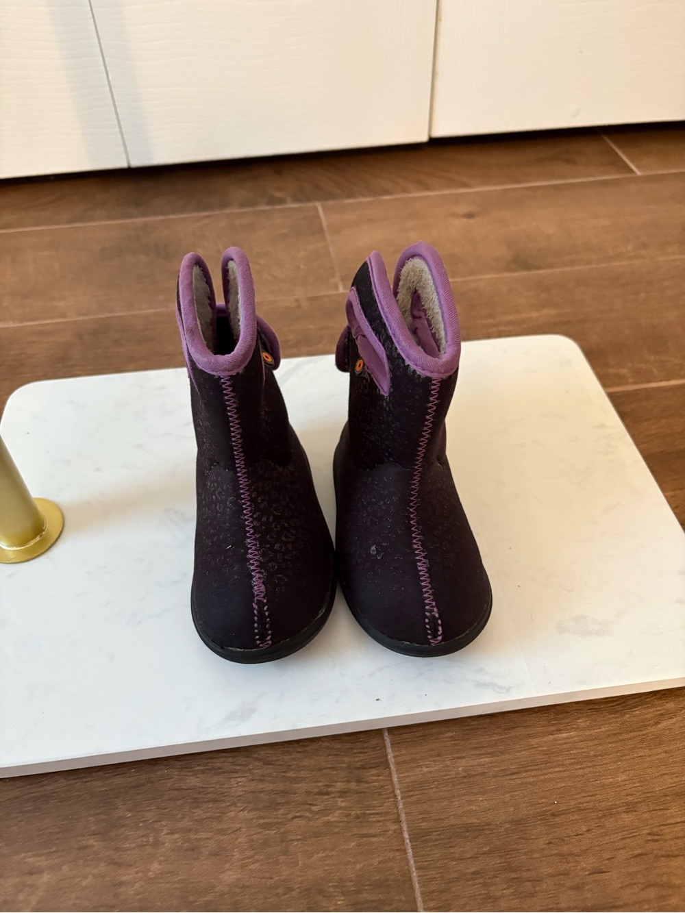 Bogs Infants Dark Purple and Lavender Pull-On Boots